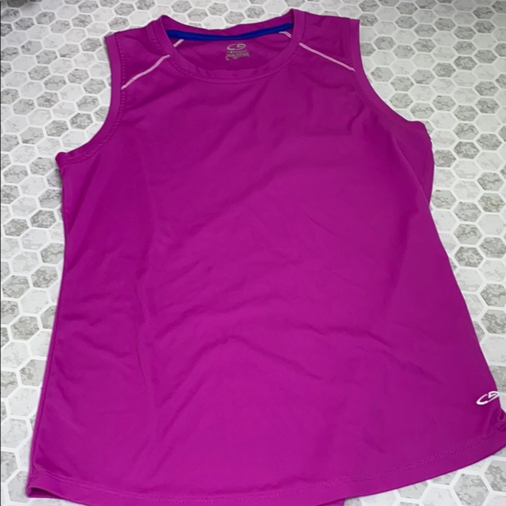 Champion Semi Fitted Purple Muscle Tank Large